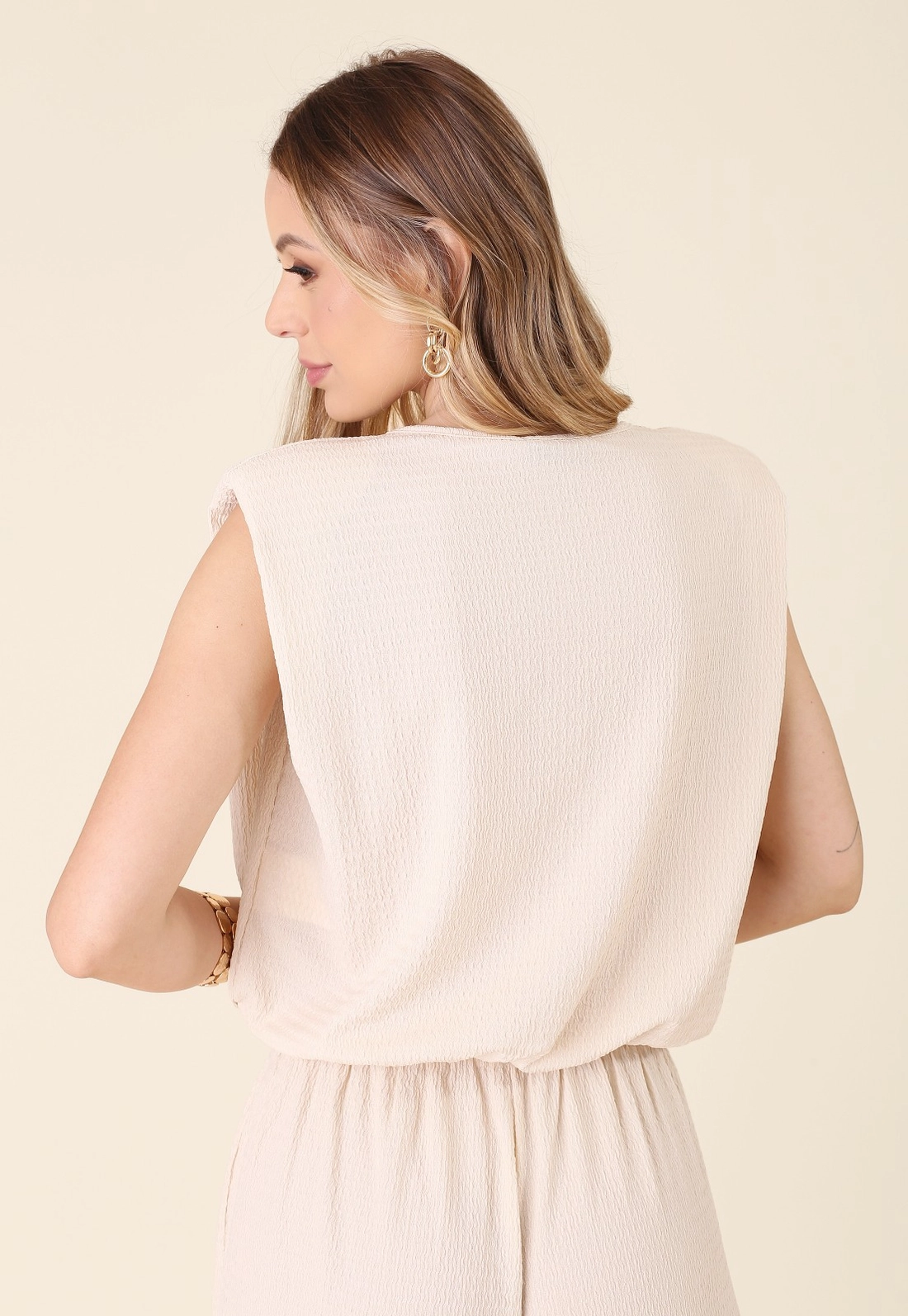 Blusa Muscle Tee Em Malha Texturizada