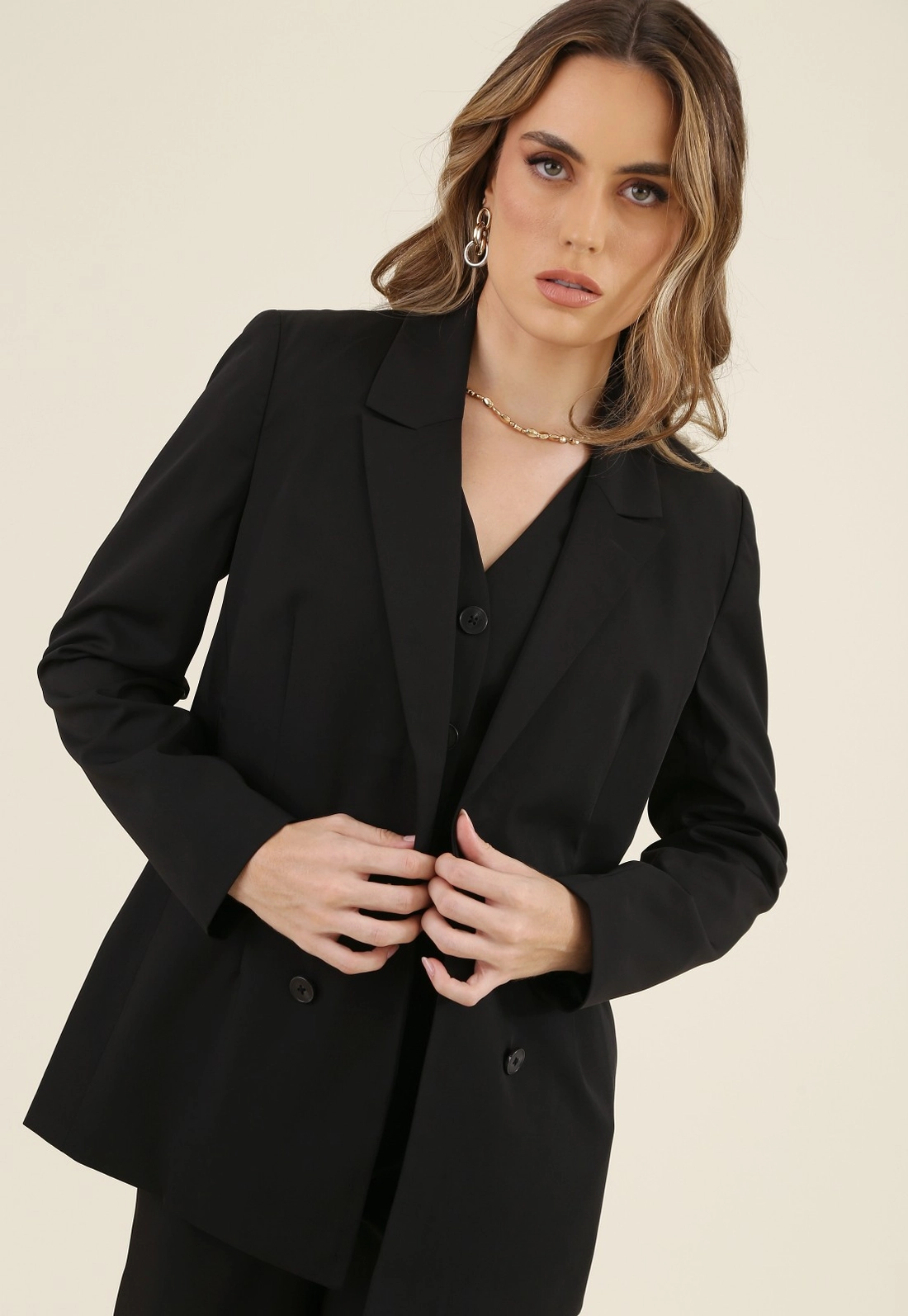 Blazer De Alfaiataria Oversized
