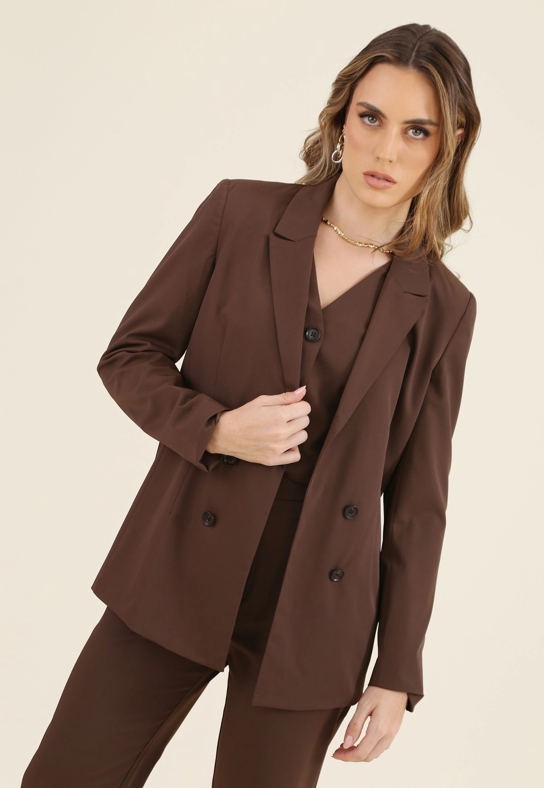 Blazer De Alfaiataria Oversized