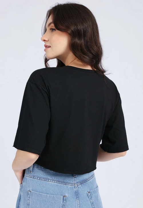 Cropped Malha Manga Curta Cool Babe