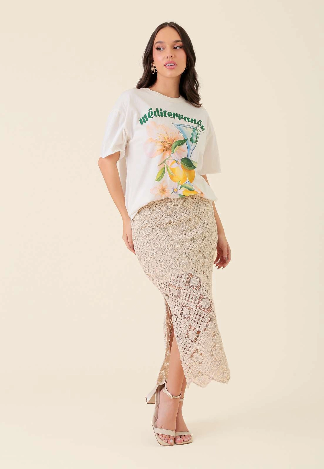 T-Shirt Estonada Oversize Mediterranee