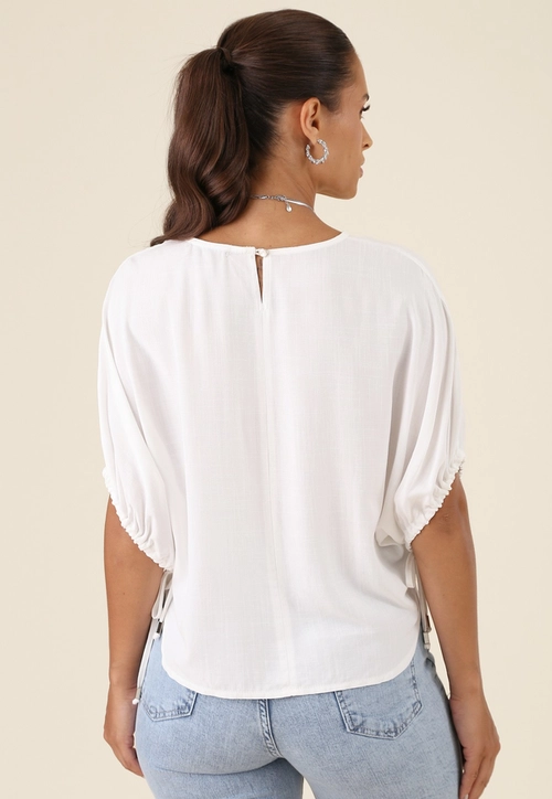 Blusa Em Viscose Manga Morcego