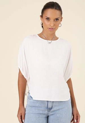 Blusa Em Viscose Manga Morcego