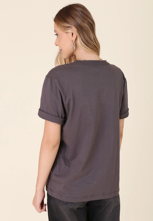 T-Shirt Em Algodão Manga Curta New York 52