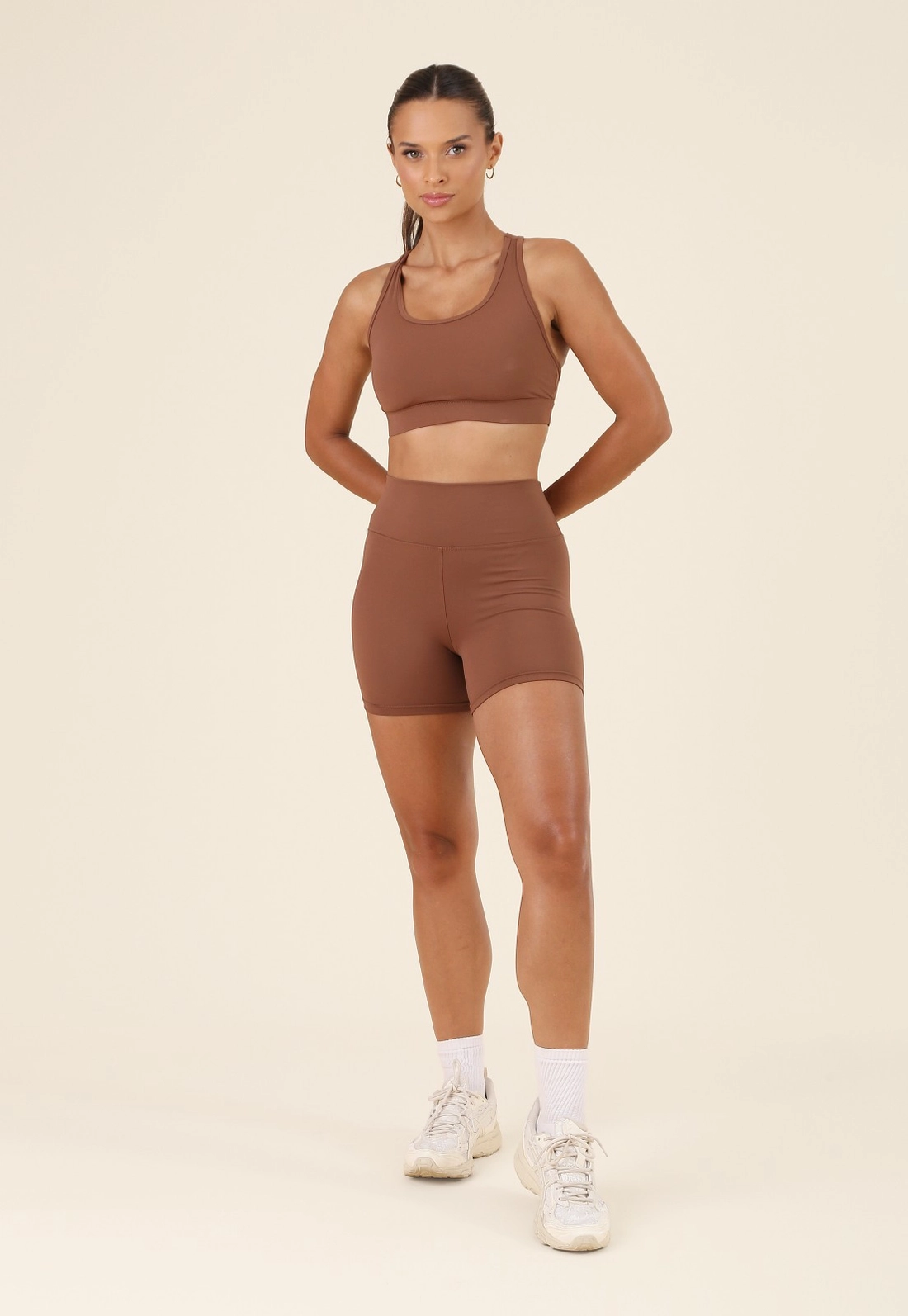 Short Esportivo Em Poliamida Com Bolso Cós