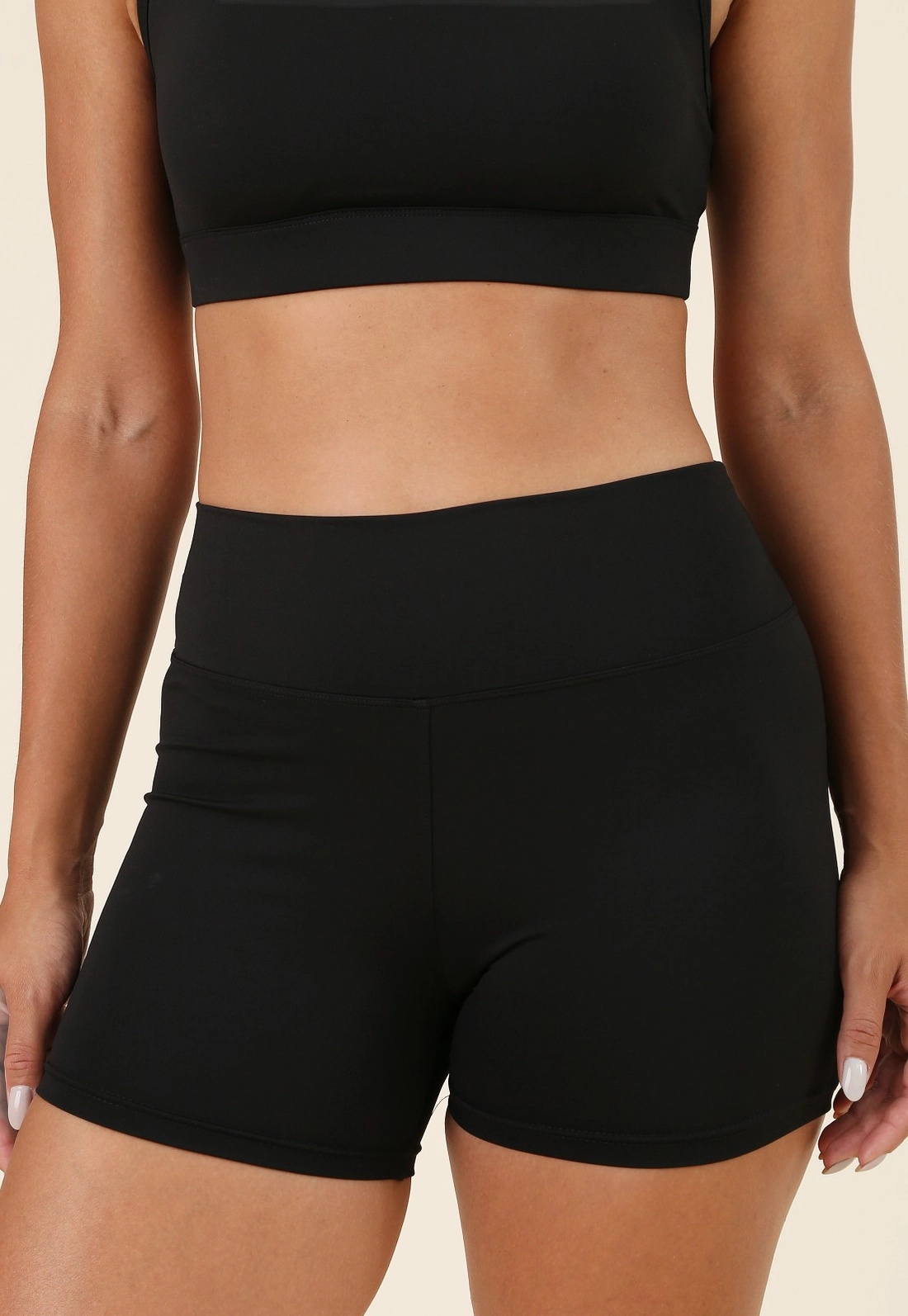 Short Esportivo Em Poliamida Com Bolso Cós