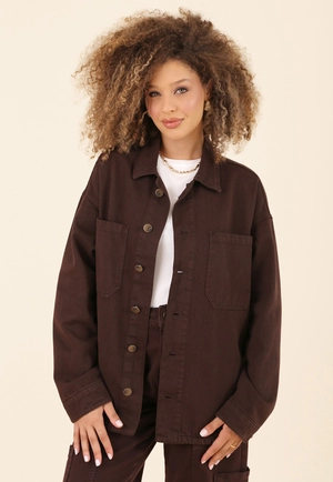 Camisa Overshirt em Sarja Premium