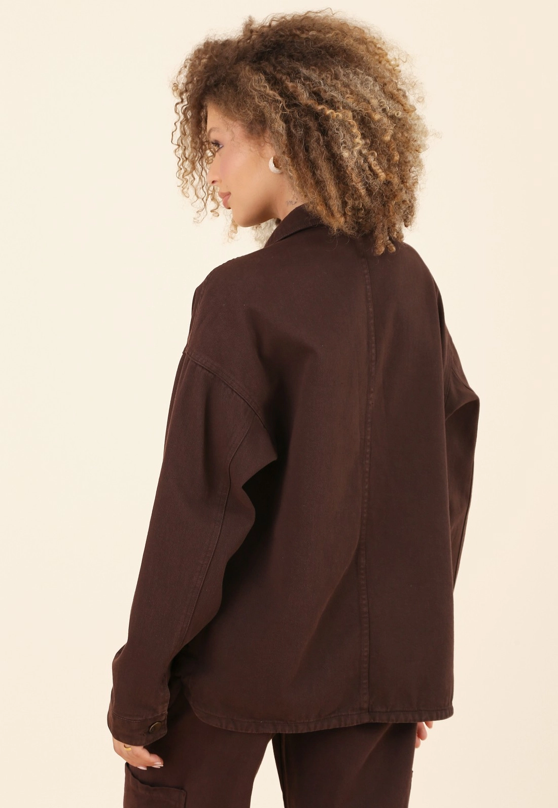 Camisa Overshirt em Sarja Premium