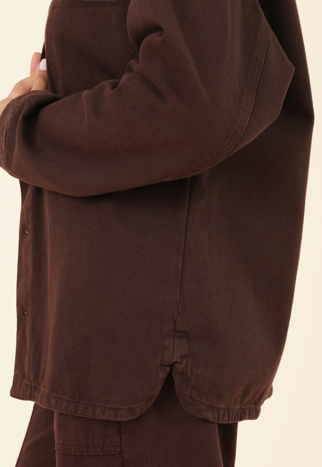 Camisa Overshirt em Sarja Premium