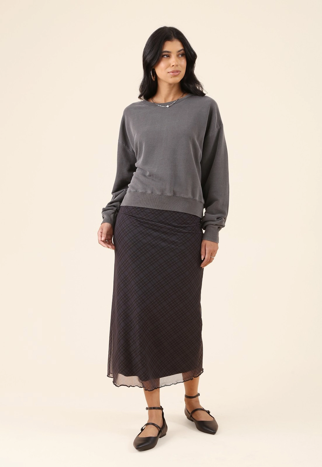 Blusa Oversized Manga Longa Em Moletom Estonado