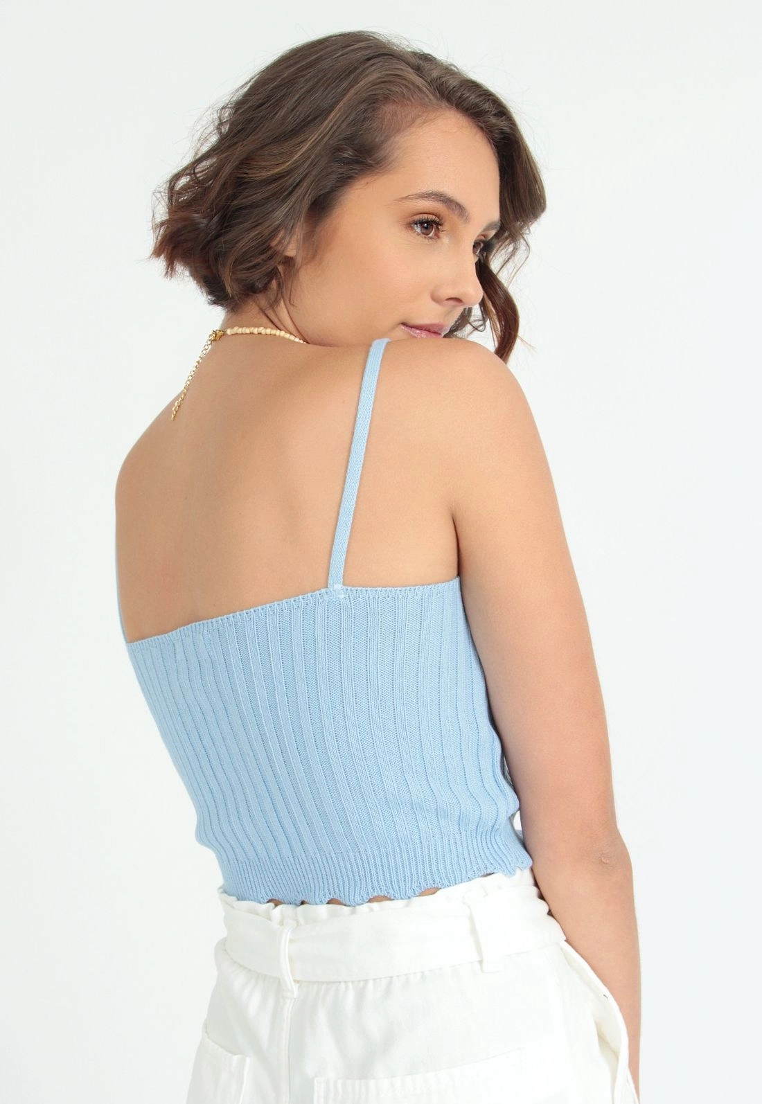 Blusa Cropped Canelada