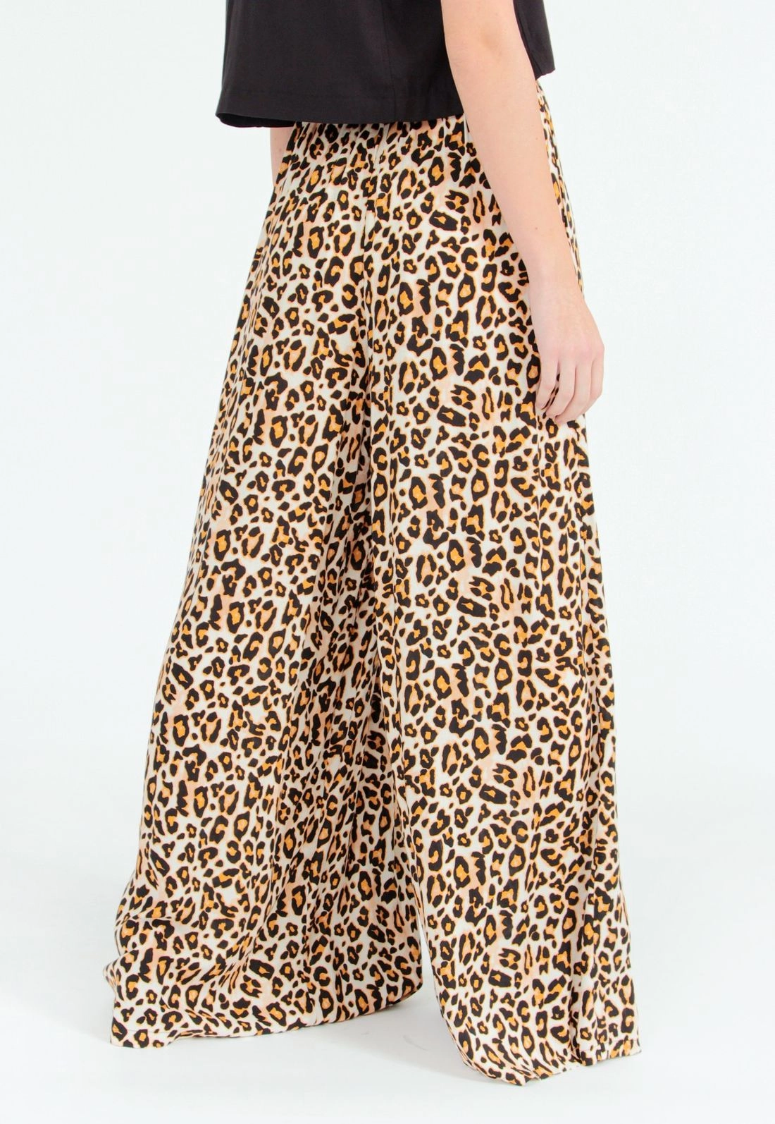 Calça Pantalona Animal Print