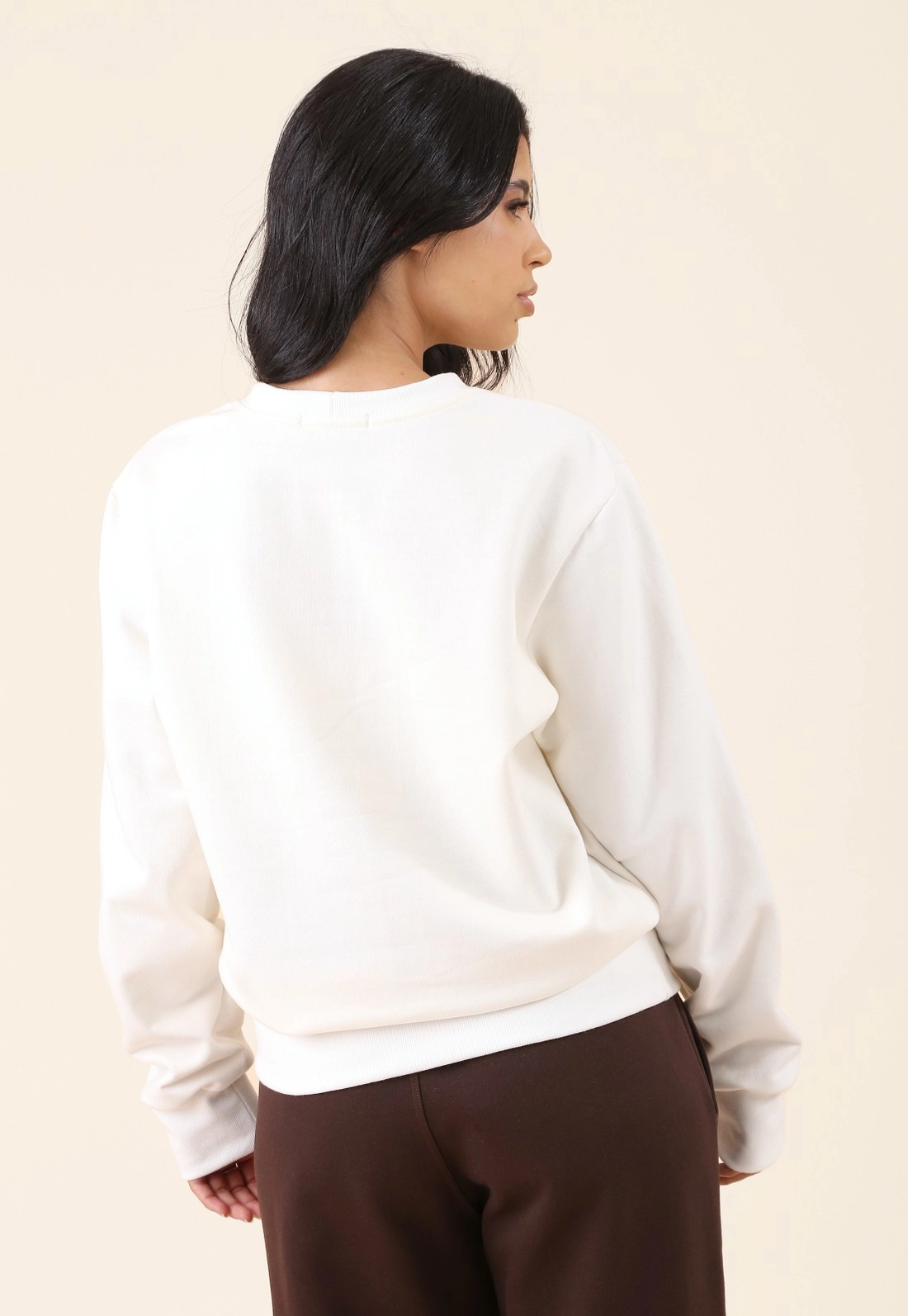 Blusa Moletom Manga Longa Com Aplique Tigre