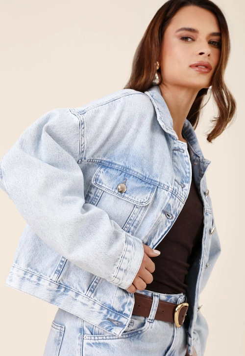 Jaqueta Jeans Oversized