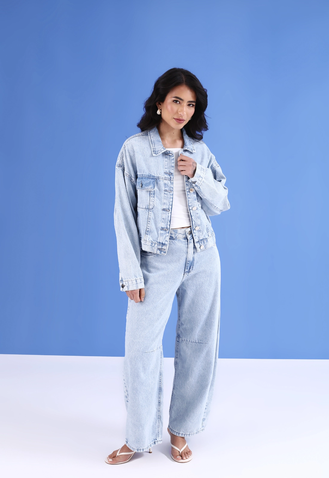 Jaqueta Jeans Oversized