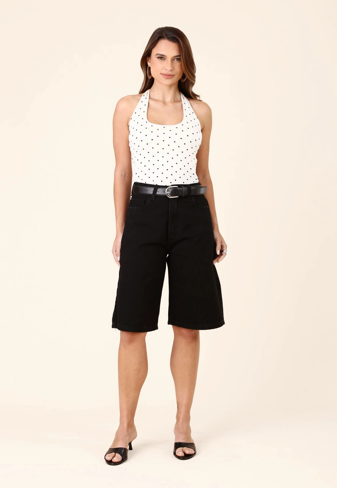 Bermuda Jeans Black