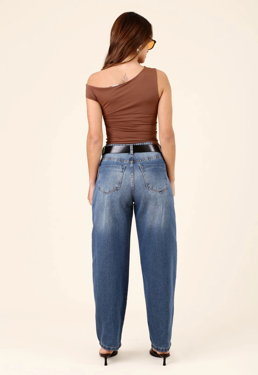 Calça Jeans Balloon Azul Médio