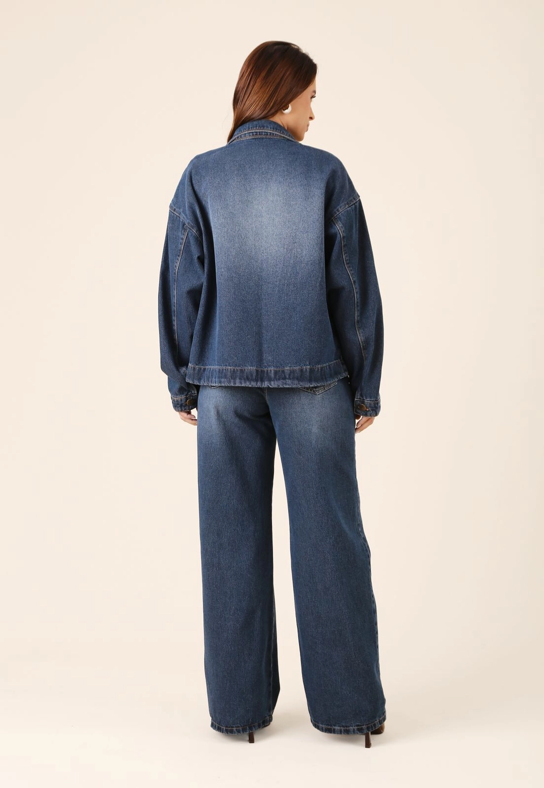 Jaqueta Jeans Gola Alta