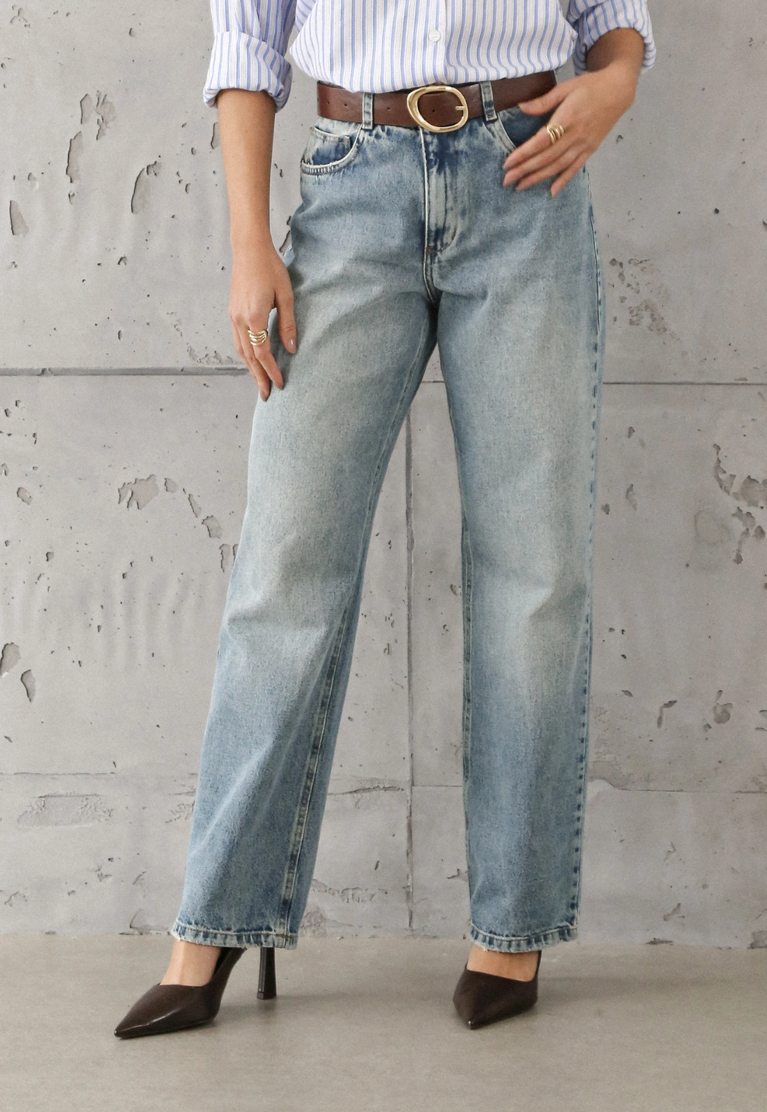 Calça Jeans Reta