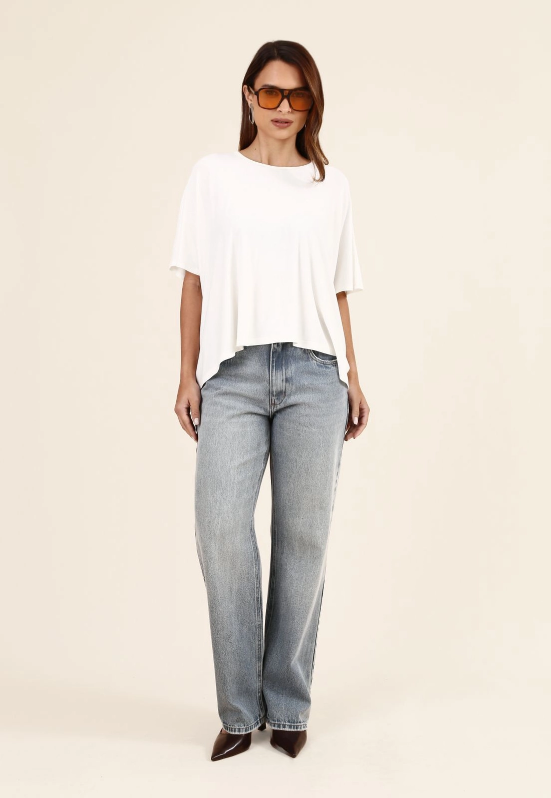 Calça Jeans Reta