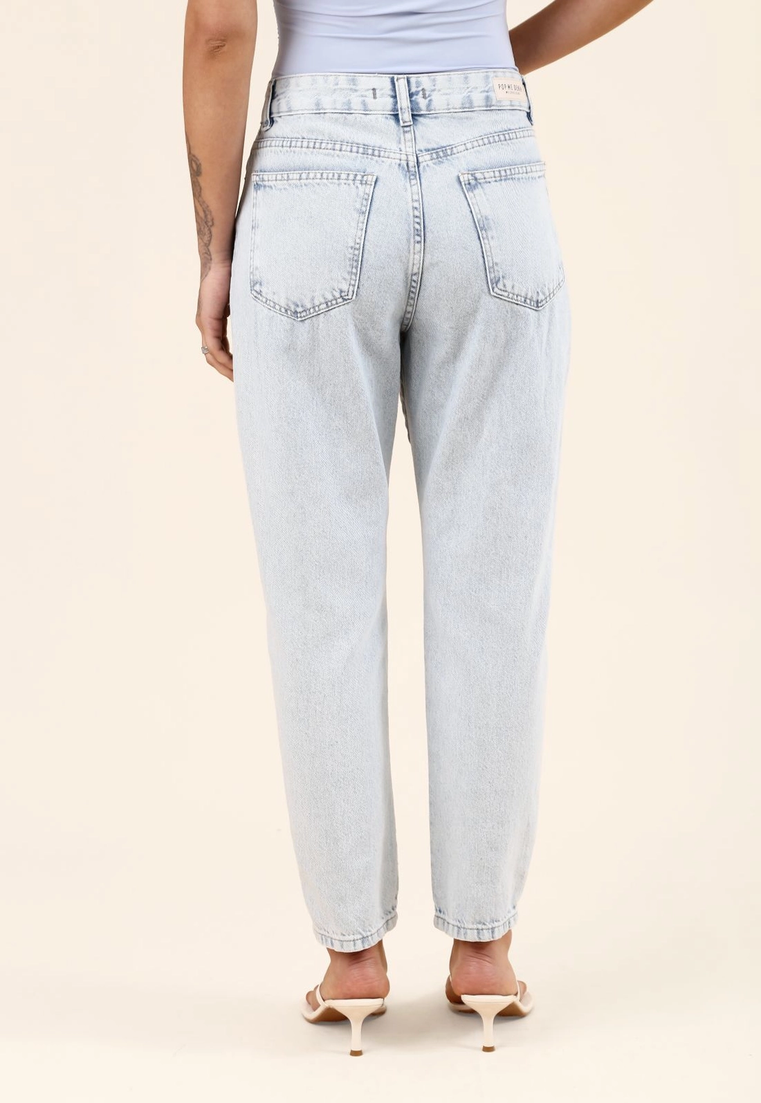 Calça Jeans Mom Delavê
