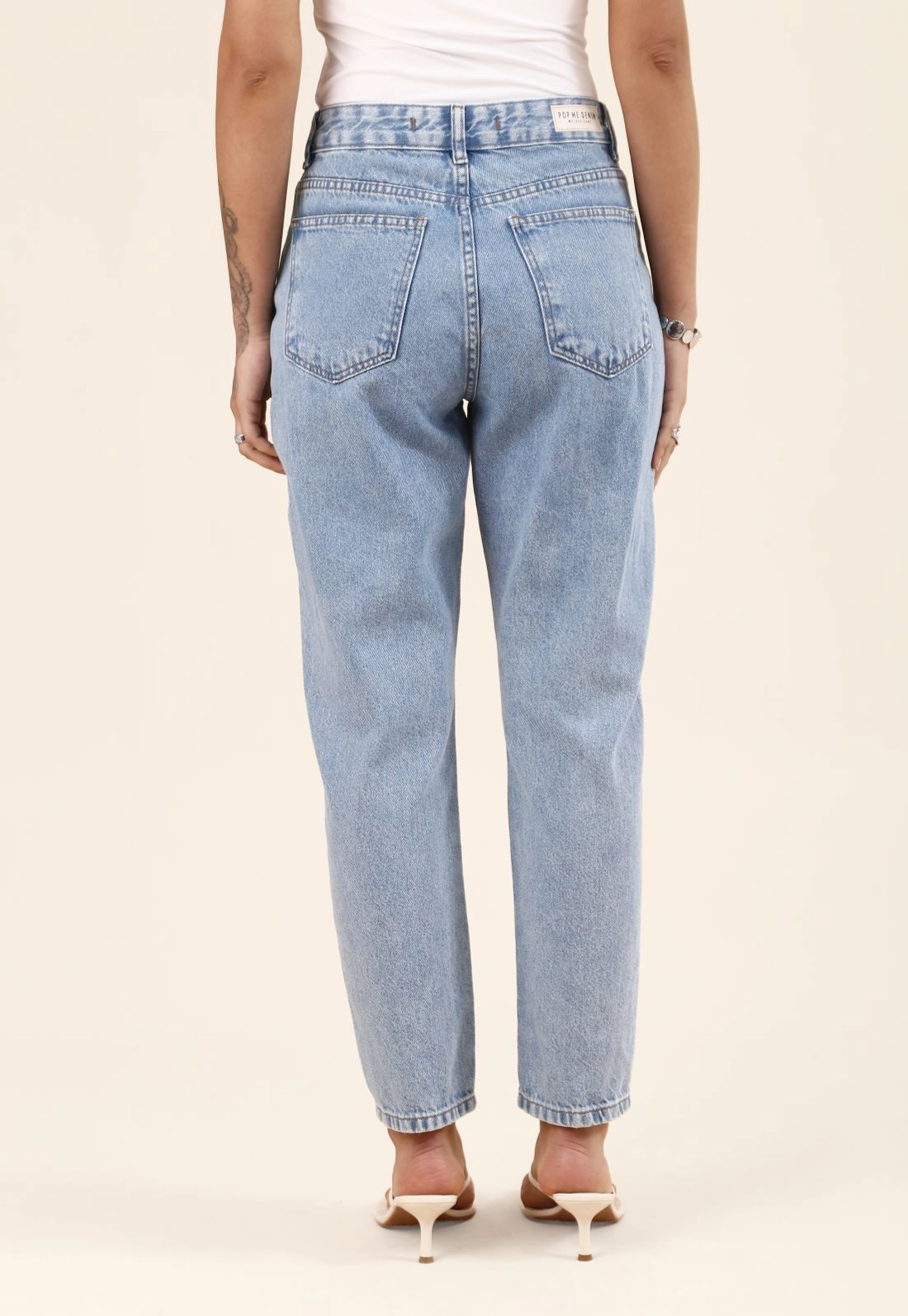 Calça Jeans Mom Azul Claro