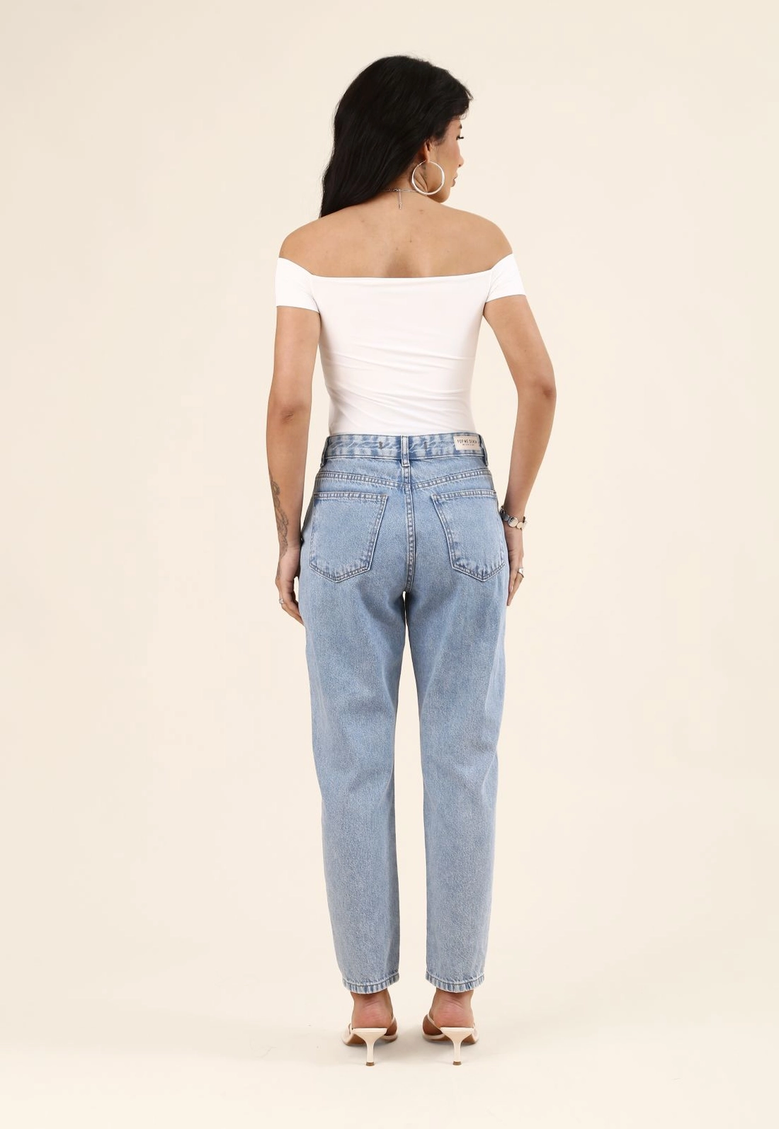 Calça Jeans Mom Azul Claro