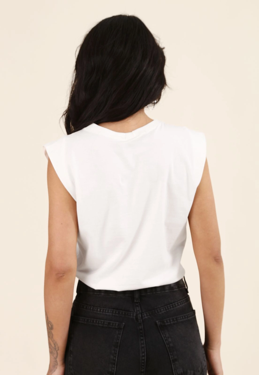 Calça Jeans Mom Preto Estonado