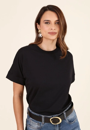 Blusa T-Shirt Manga Curta Ampla