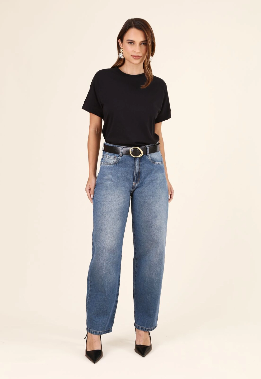 Blusa T-Shirt Manga Curta Ampla