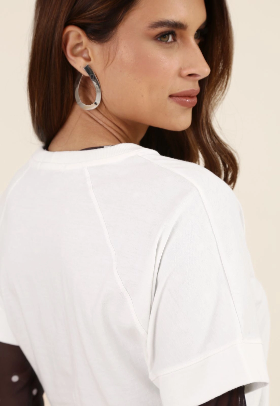 Blusa T-Shirt Manga Curta Ampla