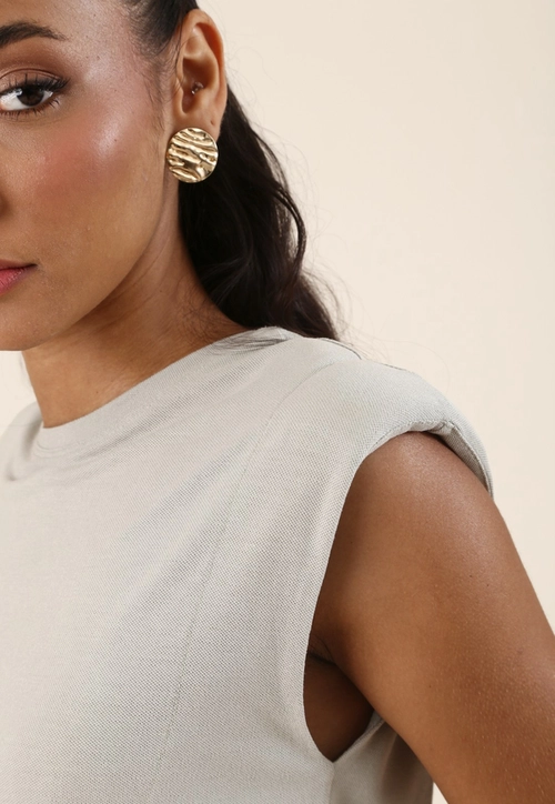 Blusa Muscle Tee Com Ombreira Em Malha Piquet