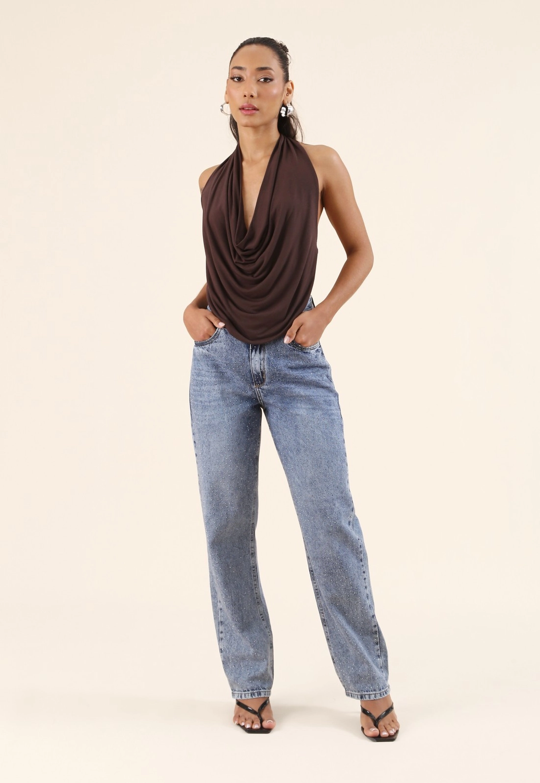 Blusa Frente Única Degagê Em Malha