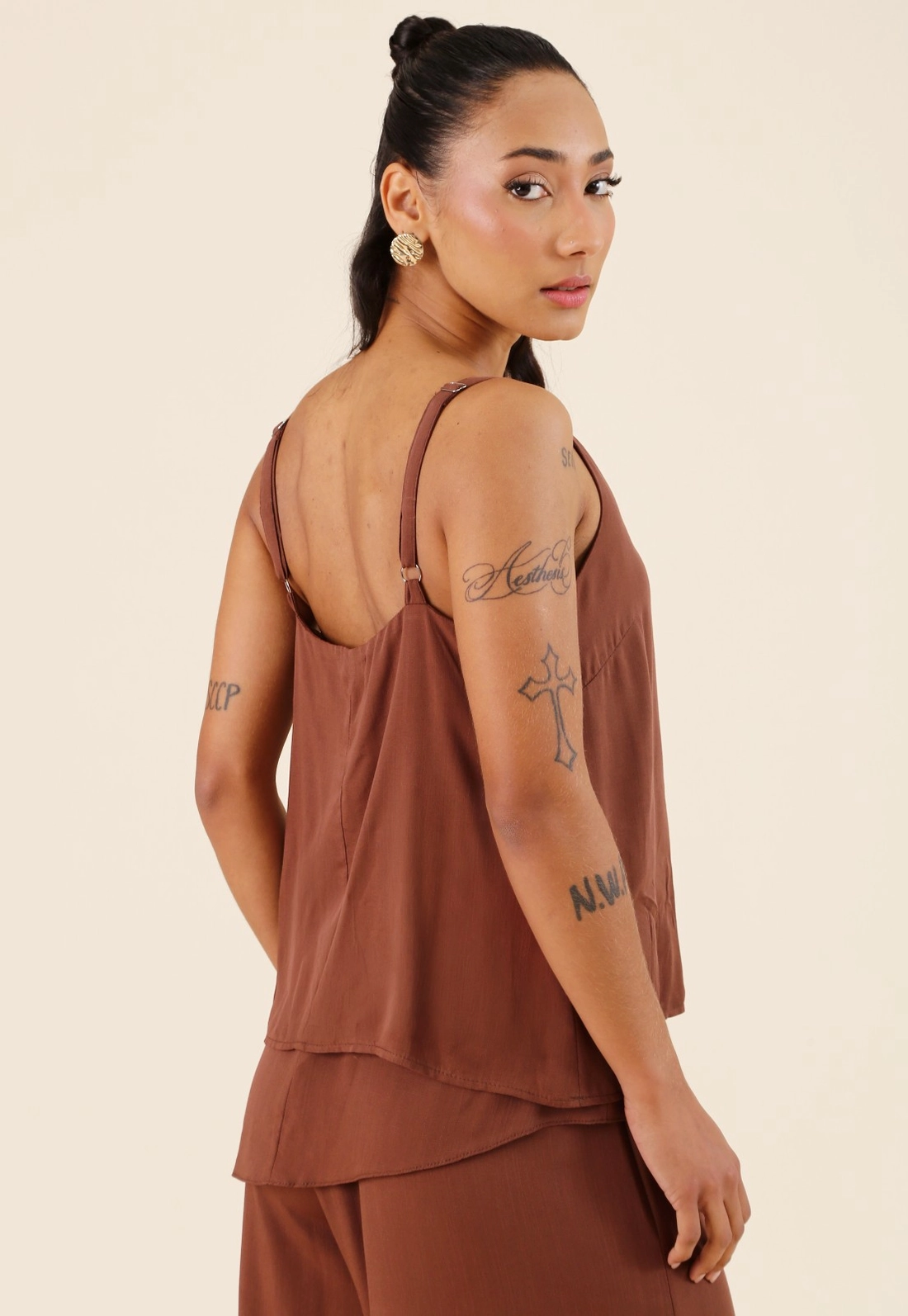Blusa De Alça Com Detalhe De Argola