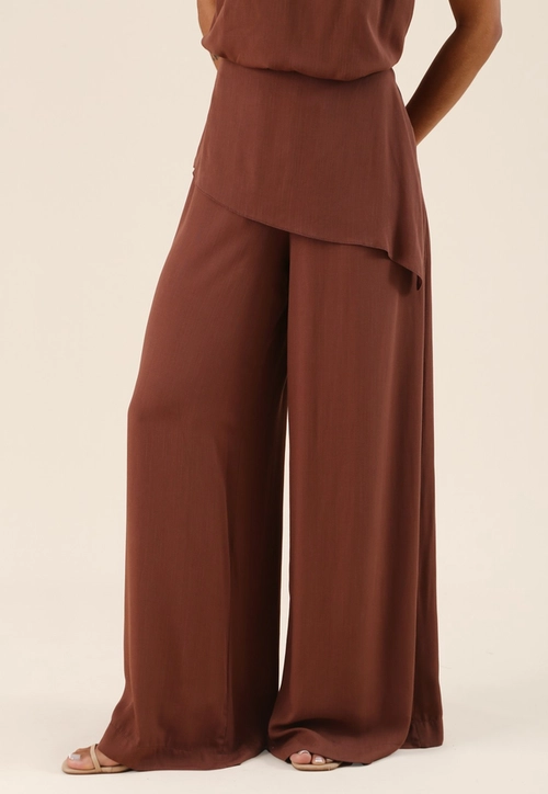 Calça Pantalona Com Lenço