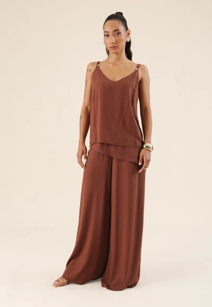 Calça Pantalona Com Lenço