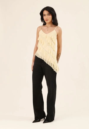 Blusa Babados Com Alça Em Tule