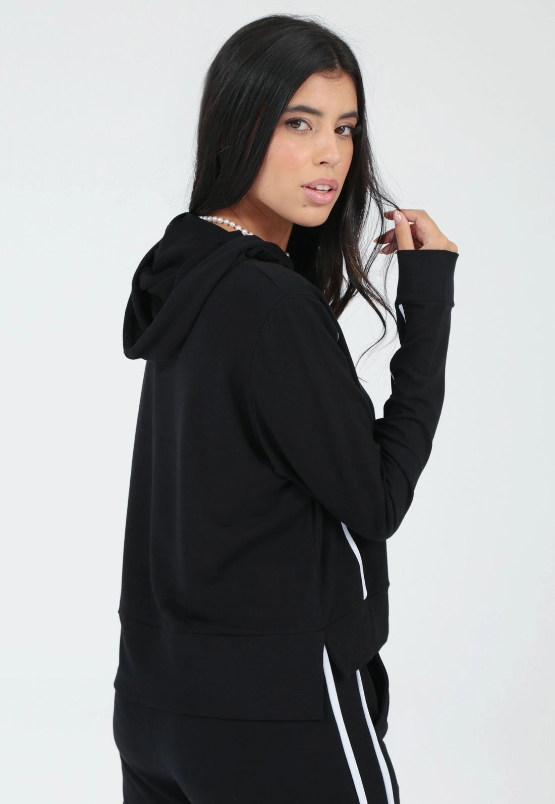 Blusa Molecotton Capuz Viés