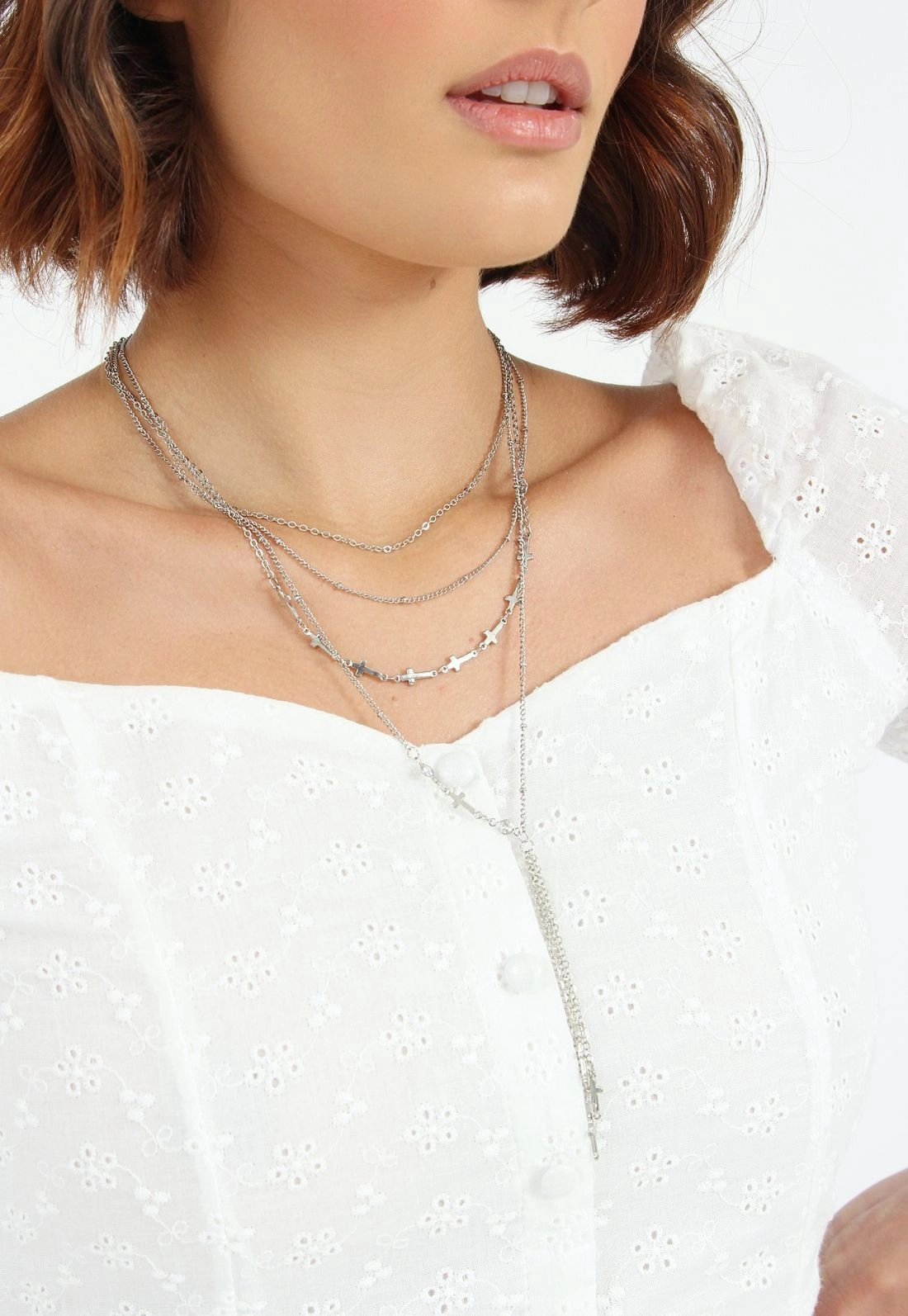 Blusa Cropped Laise Botão