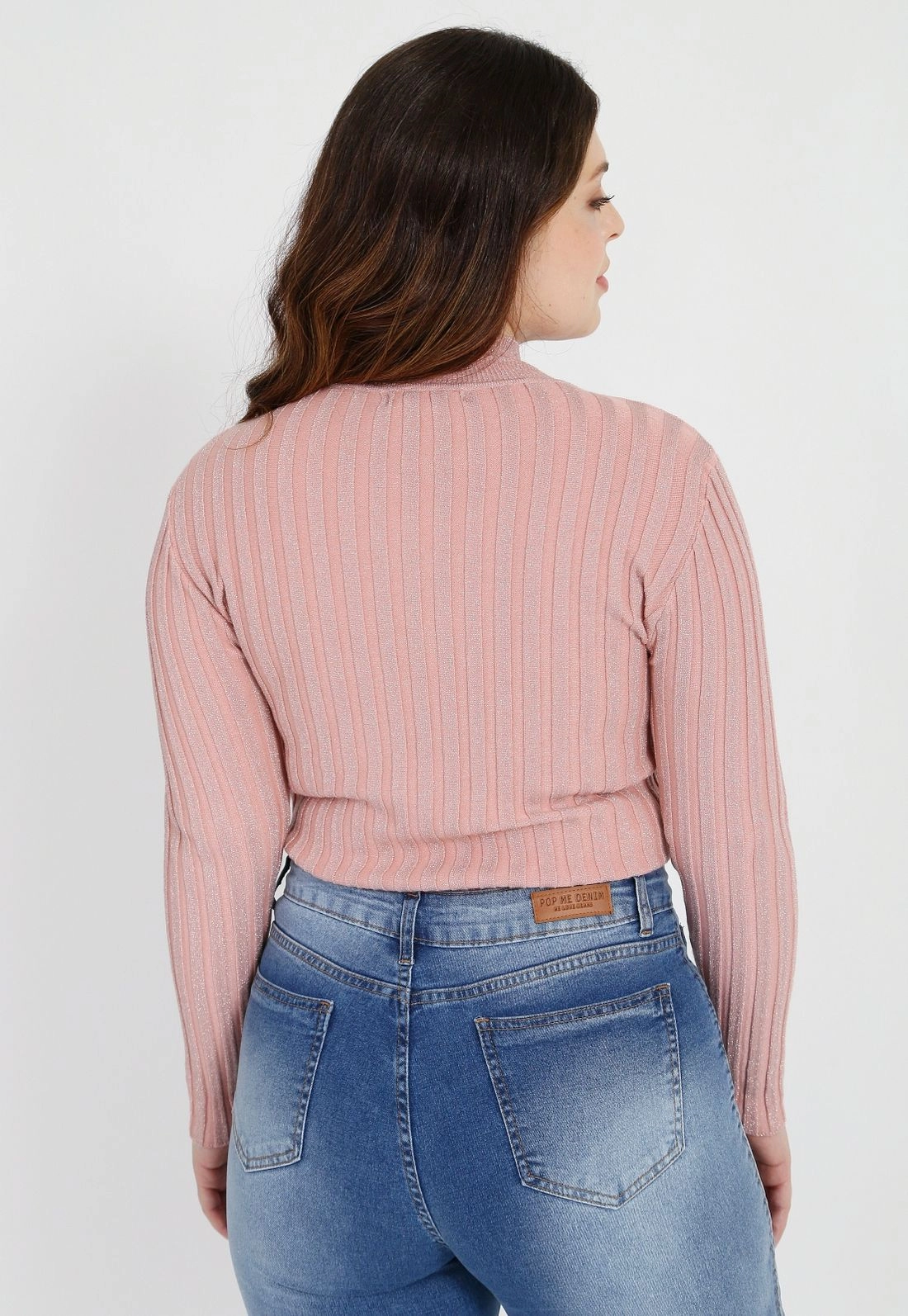 Blusa Tricô Canelado Lurex g