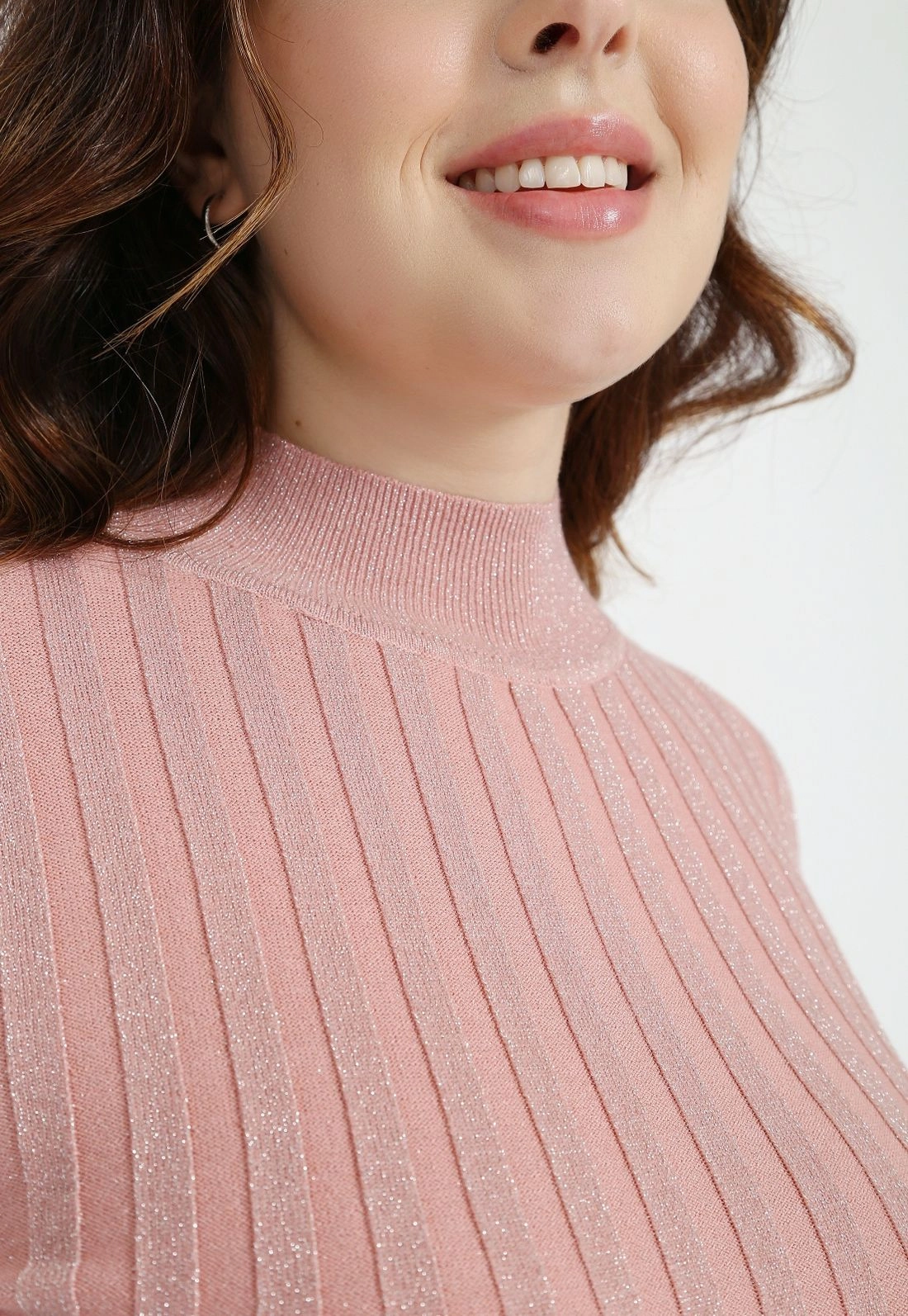 Blusa Tricô Canelado Lurex g