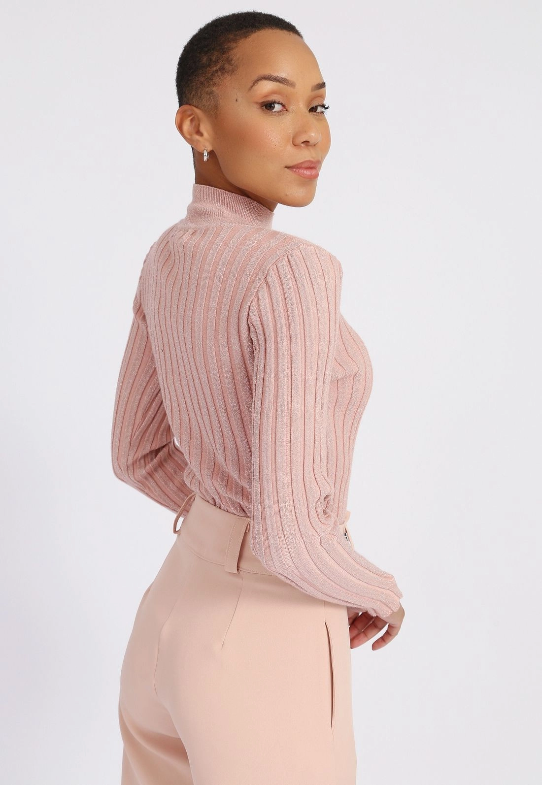 Blusa Tricô Canelado Lurex g