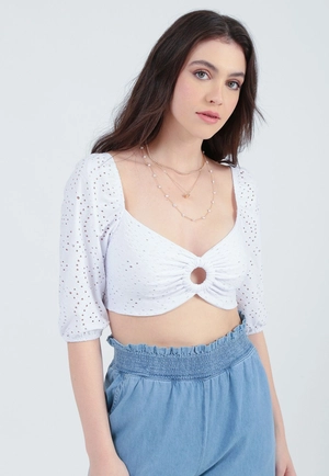 Cropped Lasie Manga 3/4 Argola