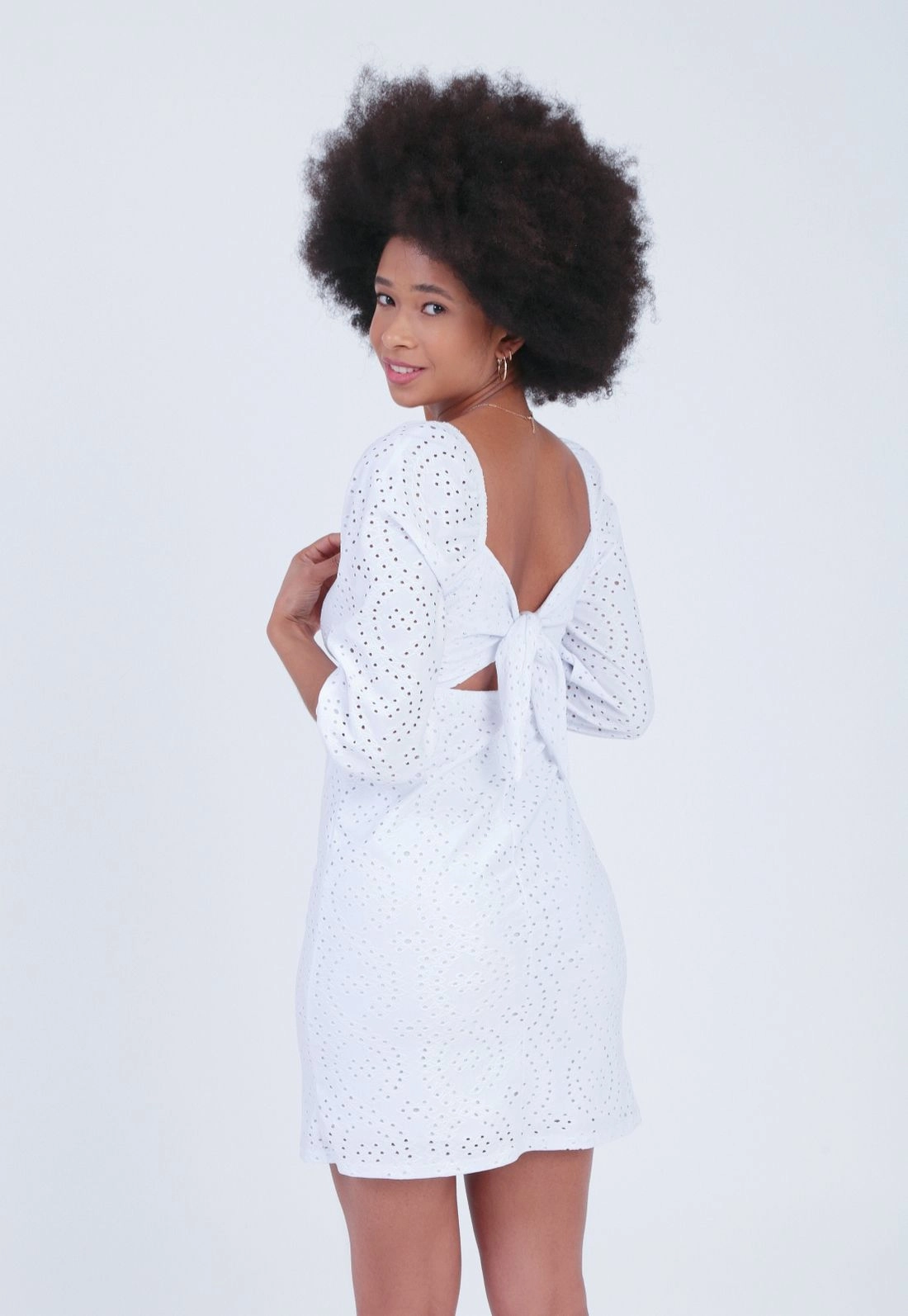 Vestido Lasie Manga 3/4 Nó Busto