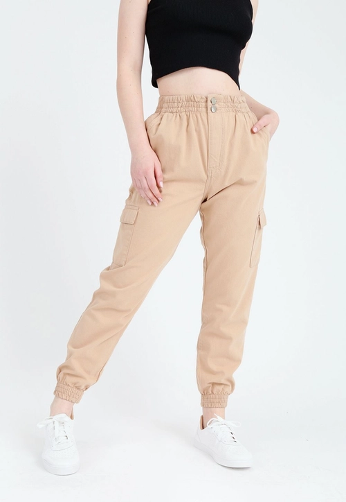 Calça Sarja Jogger Bolso Cargo