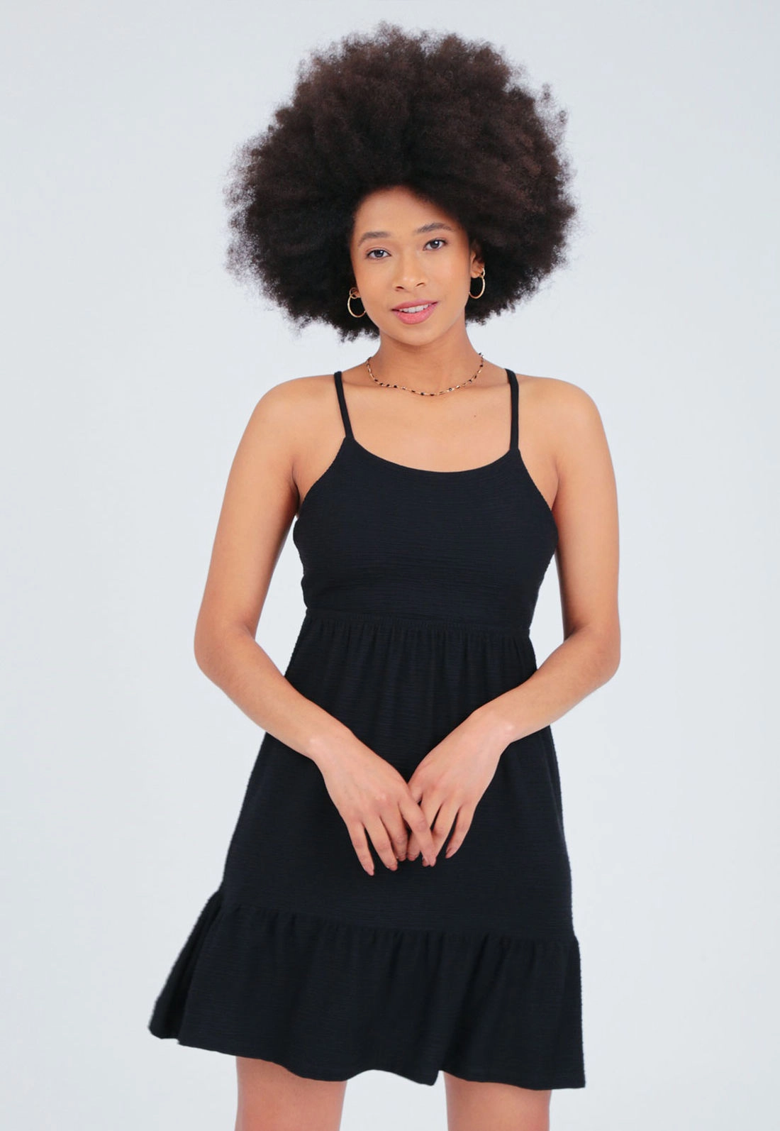 Vestido Alça Vazado Costa