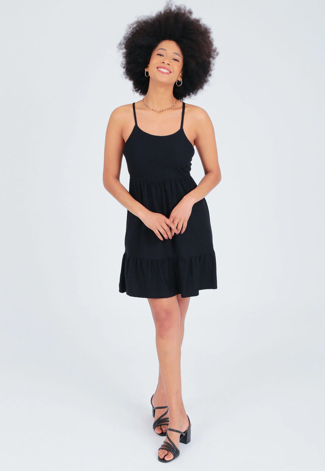 Vestido Alça Vazado Costa