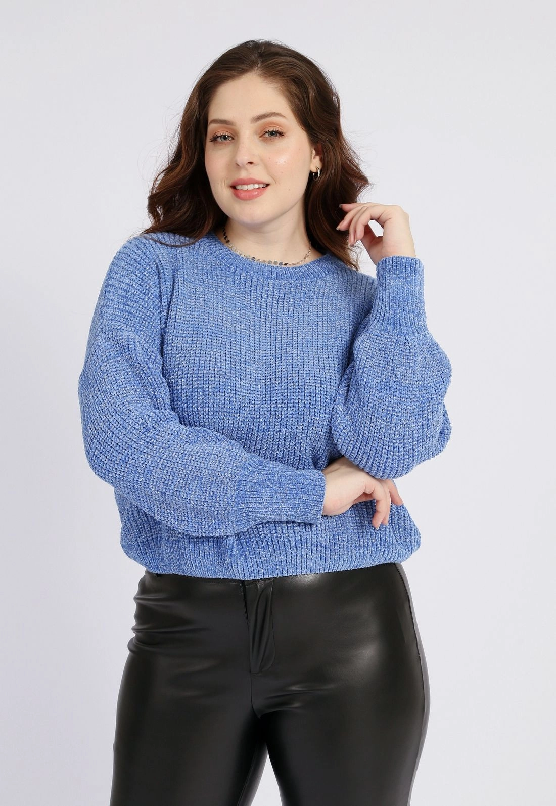 Blusa Tricô Chenille Bufante