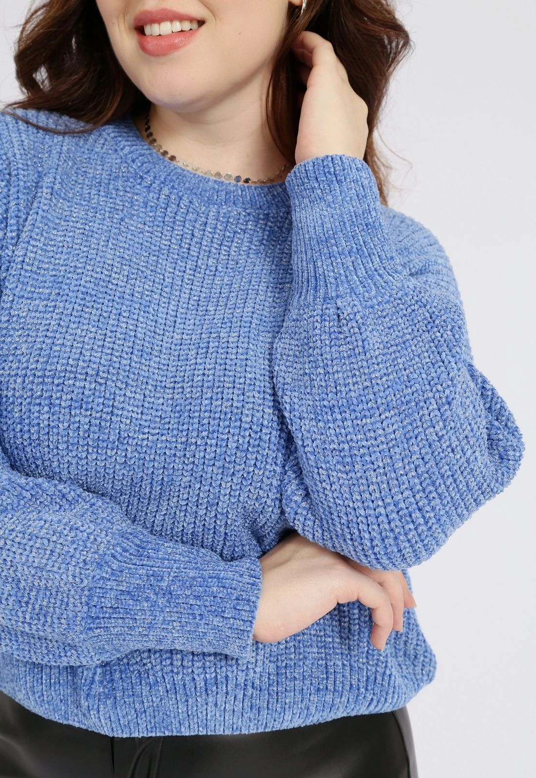 Blusa Tricô Chenille Bufante