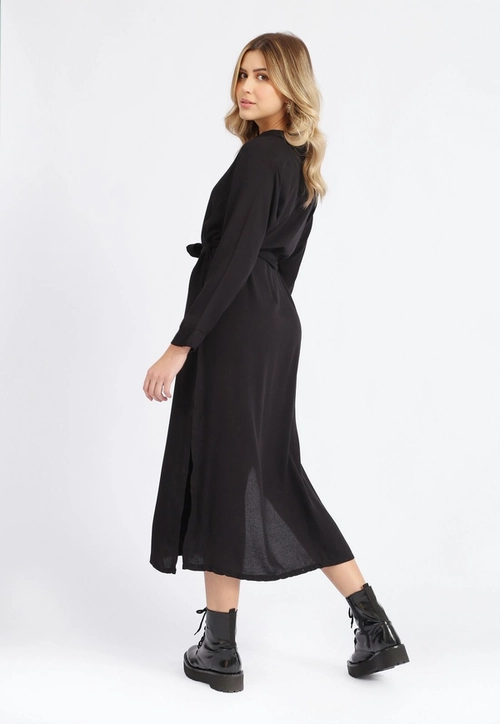 Chemise Twill Manga Longa Fenda